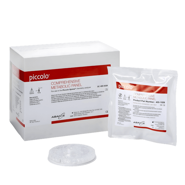 General Chemistry Reagent Piccolo® ALB, ALP, ALT, AST, BUN, Ca, Cl-, CRE, GLU, K+, Na+, TBIL, tCO2, TP CLIA Waived Sample Dependent For Piccolo Blood Chemistry Analyzer / Piccolo Xpress Chemistry Analyzers