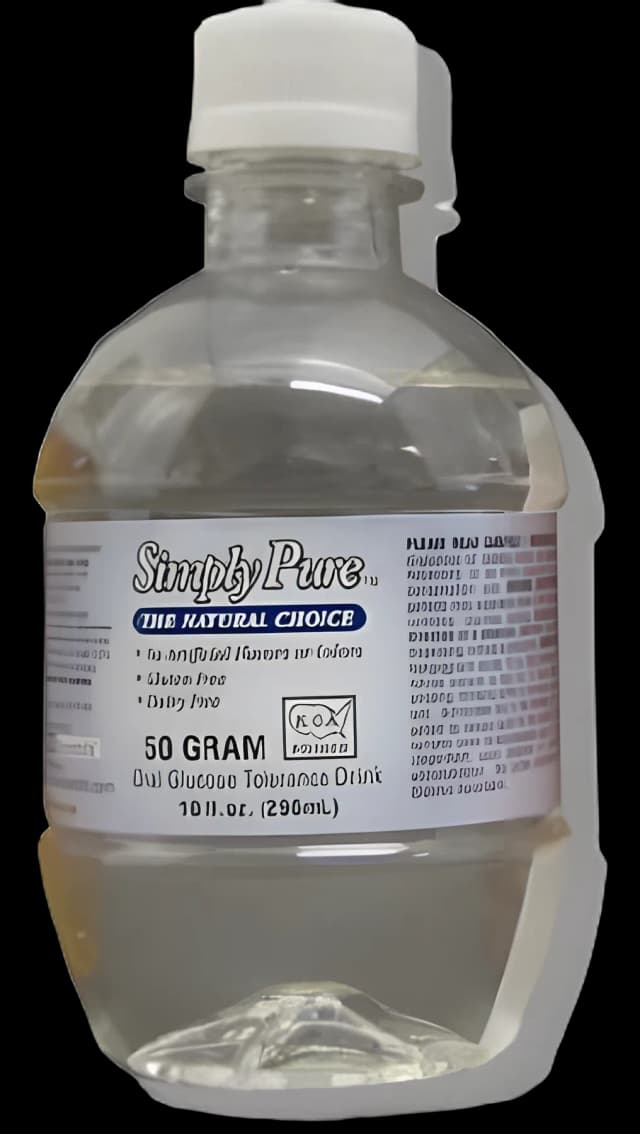 Glucose Tolerance Beverage Simply Pure® Unflavored 50 Gram 10 oz. per Bottle