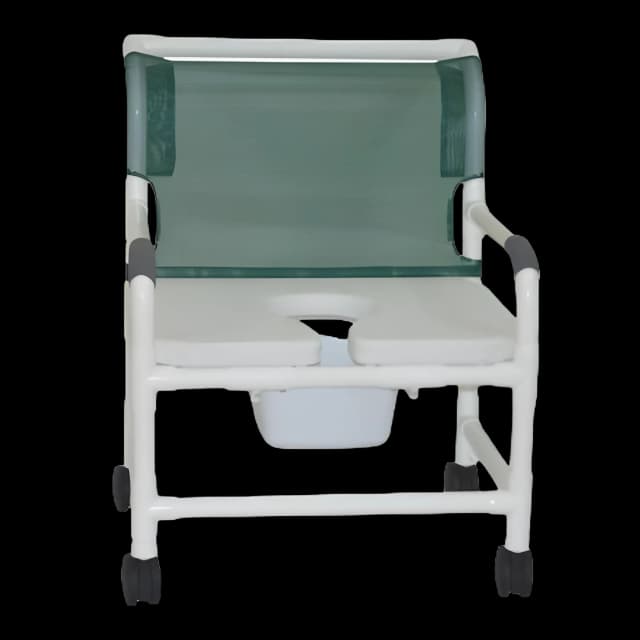 Commode / Shower Chair MJM International PVC Frame 375 lbs. Weight Capacity