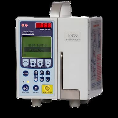 Large Volume Infusion Pump Z-800WF 9.6V, 4.7Ah NiMH Rechargeable Battery Linear Peristaltic Wireless 1 to 9999 mL Volume 1 to 1200 mL / Hr. Flow Rate Digital Rate Display