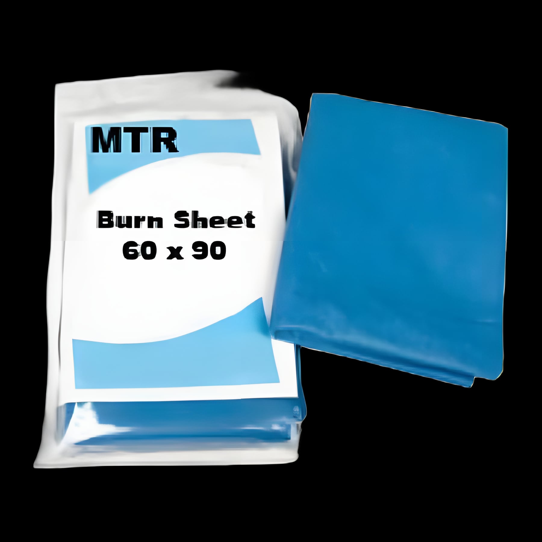 Burn Sheet MedTech Flat Sheet 60 W X 90 L Inch Blue Laminated Tissue Fibers Disposable