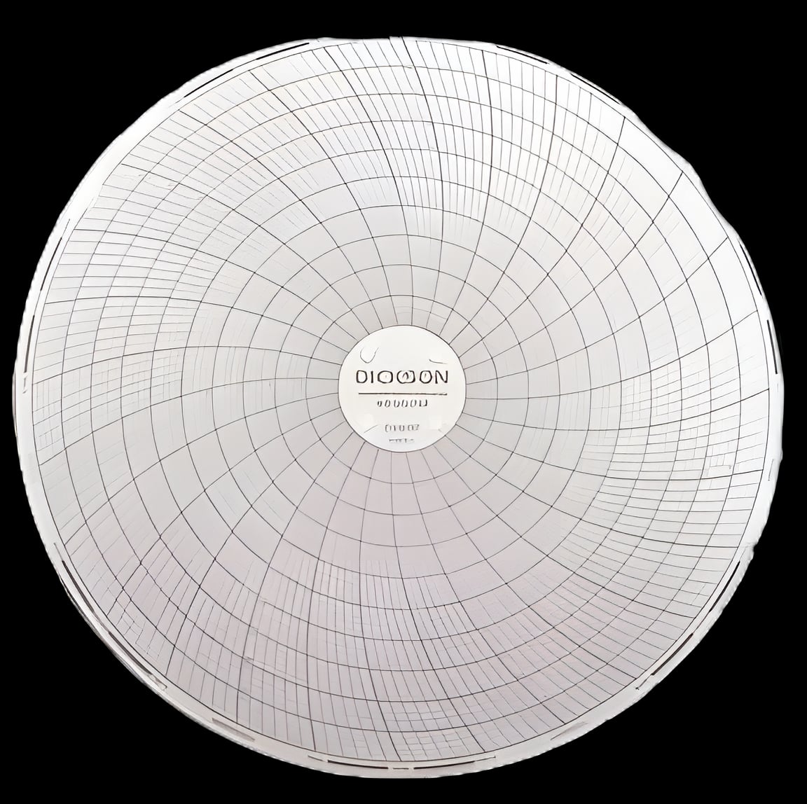 7-Day Temperature Recording Chart Isotemp™ Pressure Sensitive Paper 6 Inch Diameter Black Grid