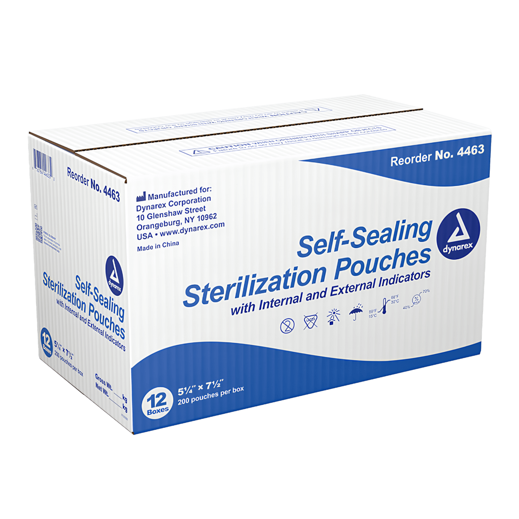 Sterilization Pouches, 5.25 in. x 7.5 in., Self-Sealing, 200/PK