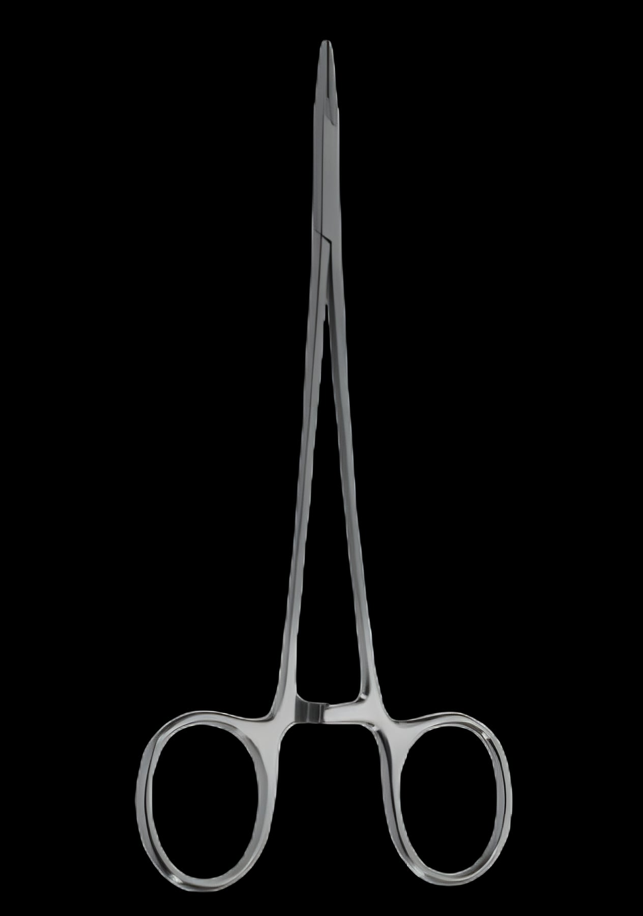 Needle Holder Snowden-Pencer™ Diamond-Jaw 5 Inch Length Smooth Straight with 7,000 Teeth Per Square Inch Flat Finger Ring Handle