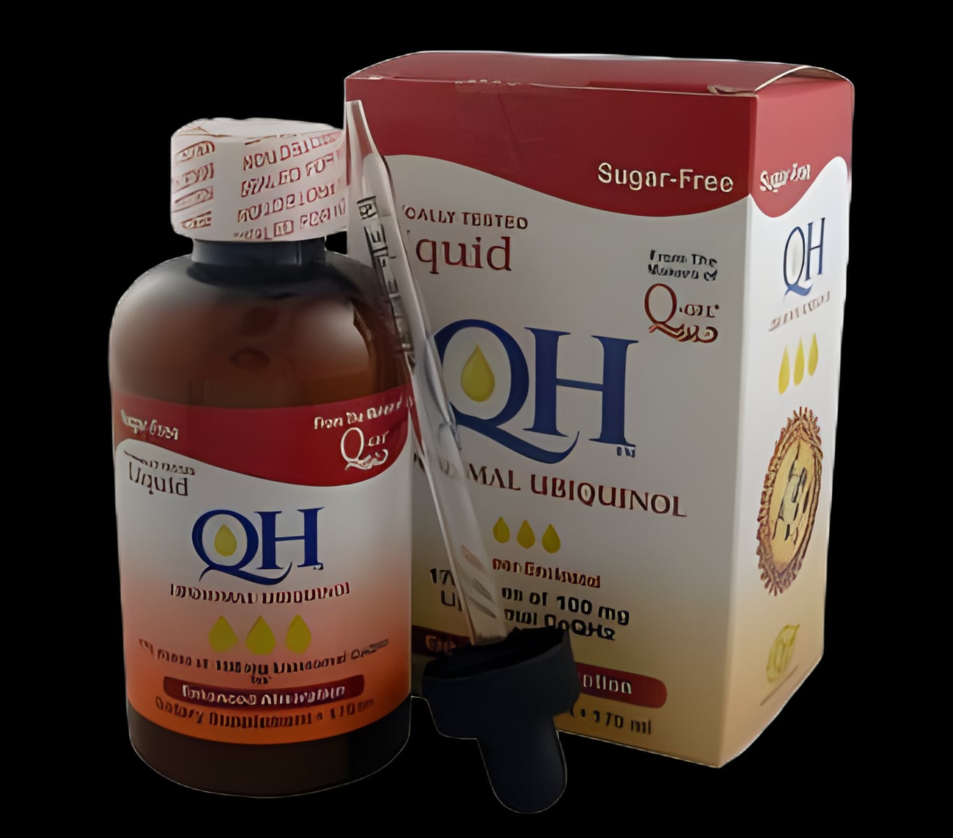 Liquid QH™ Ubiquinol 100mg - Sugar-Free Liposomal CoQ10 Supplement 6 oz