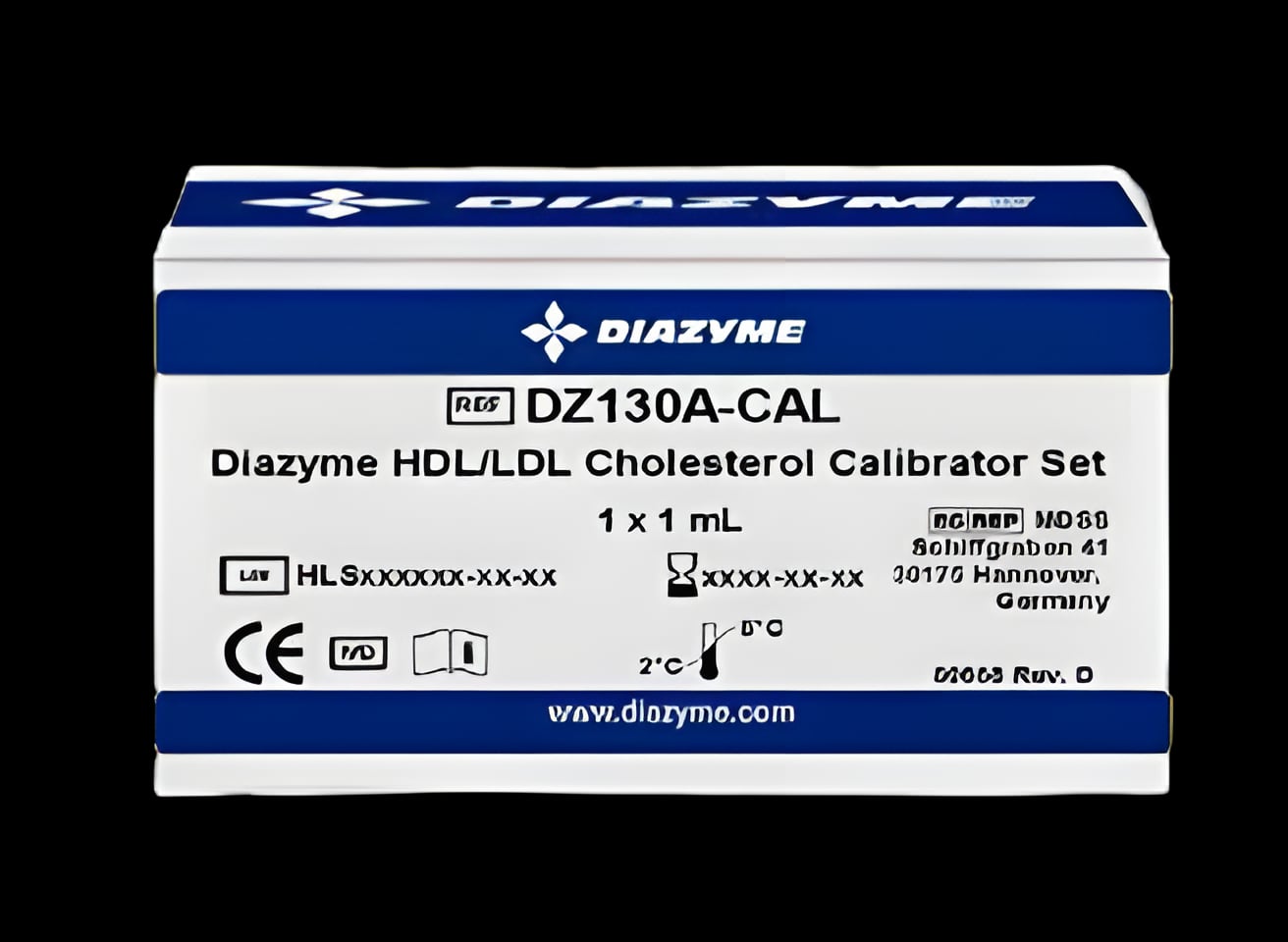 Calibrator Diazyme High-Density Lipoprotein (HDL) Cholesterol / Low-Density Lipoprotein (LDL) Cholesterol 1 X 1 mL For Clinical Chemistry Analyzers