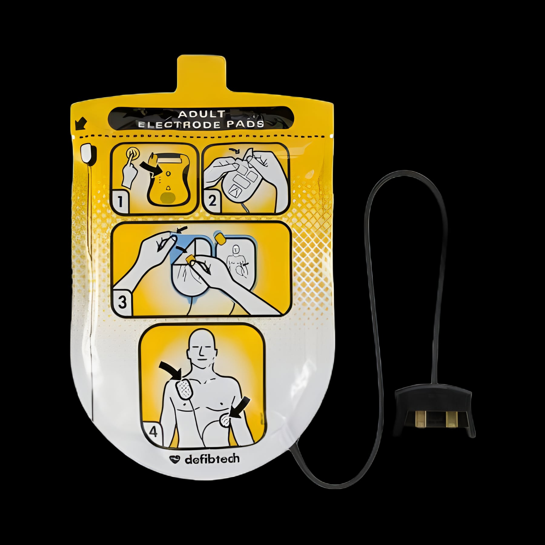 Lifeline™ Defibrillator Unit with Adult Electrode Pads by Worldpoint ECC