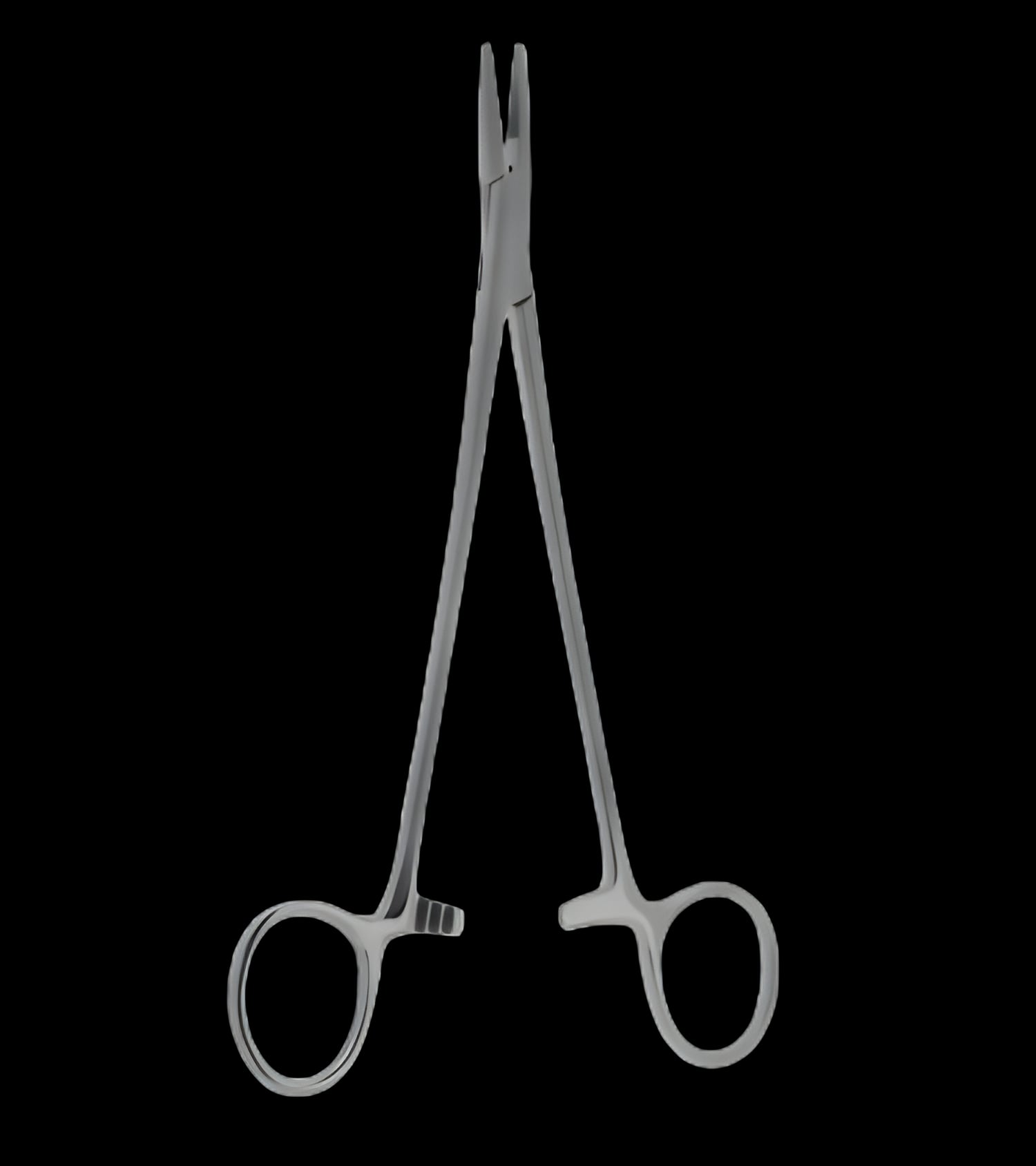 Needle Holder Snowden-Pencer™ Diamond-Jaw 9 Inch Length Straight Jaws with 2,500 Teeth per Square Inch Finger Ring Handle