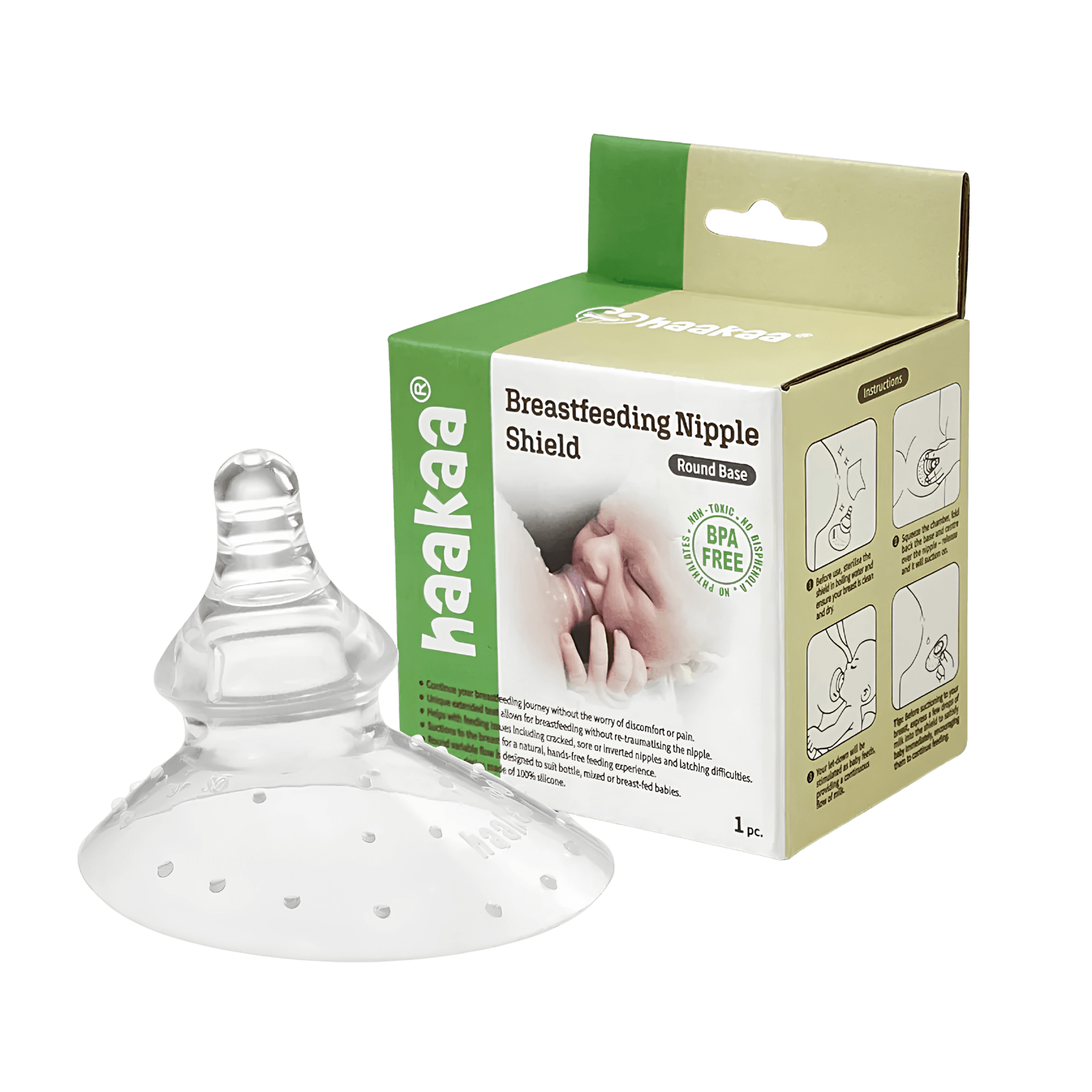 Breastfeeding Nipple Shield Round — 1pc