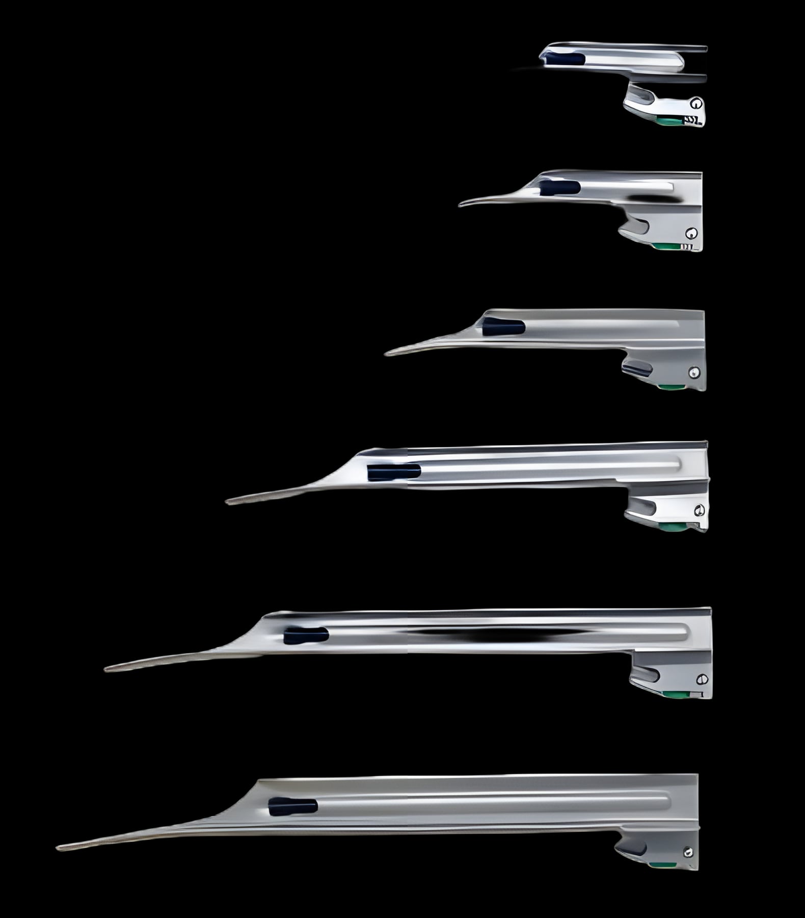 GreenLine® Miller Type Laryngoscope Blade, Size 2 for Children - Stainless Steel