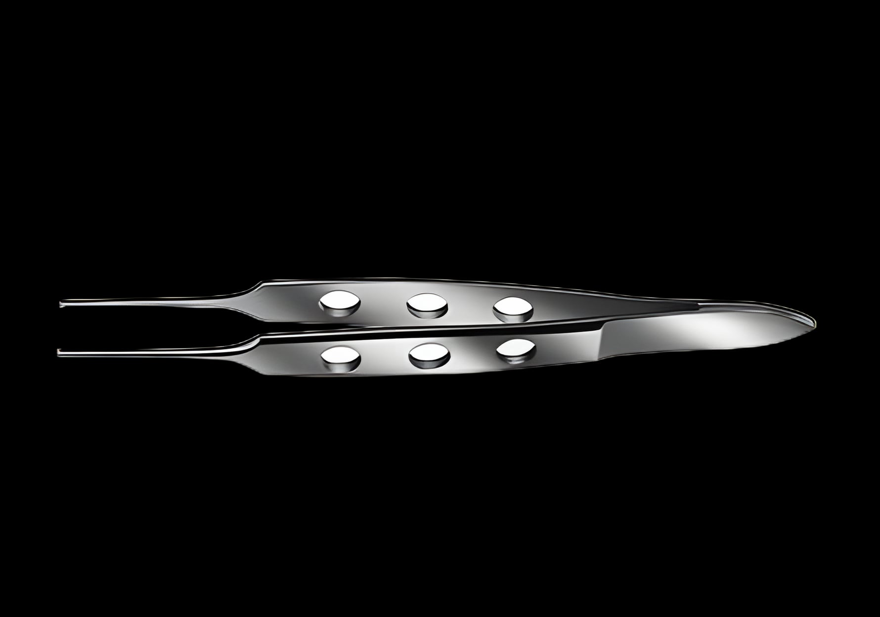 Tissue Forceps Storz® Bishop-Harmon 3-2/5 Inch Length Surgical Grade Stainless Steel NonSterile NonLocking Flat handle with Holes Straight Delicate 1 X 2 Teeth