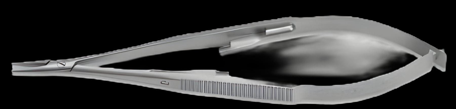 Needle Holder Snowden-Pencer™ Diamond-Jaw 8-1/4 Inch Length Straight Jaws with 7,000 Teeth Per Square Inch Cross-serrated Round Handle