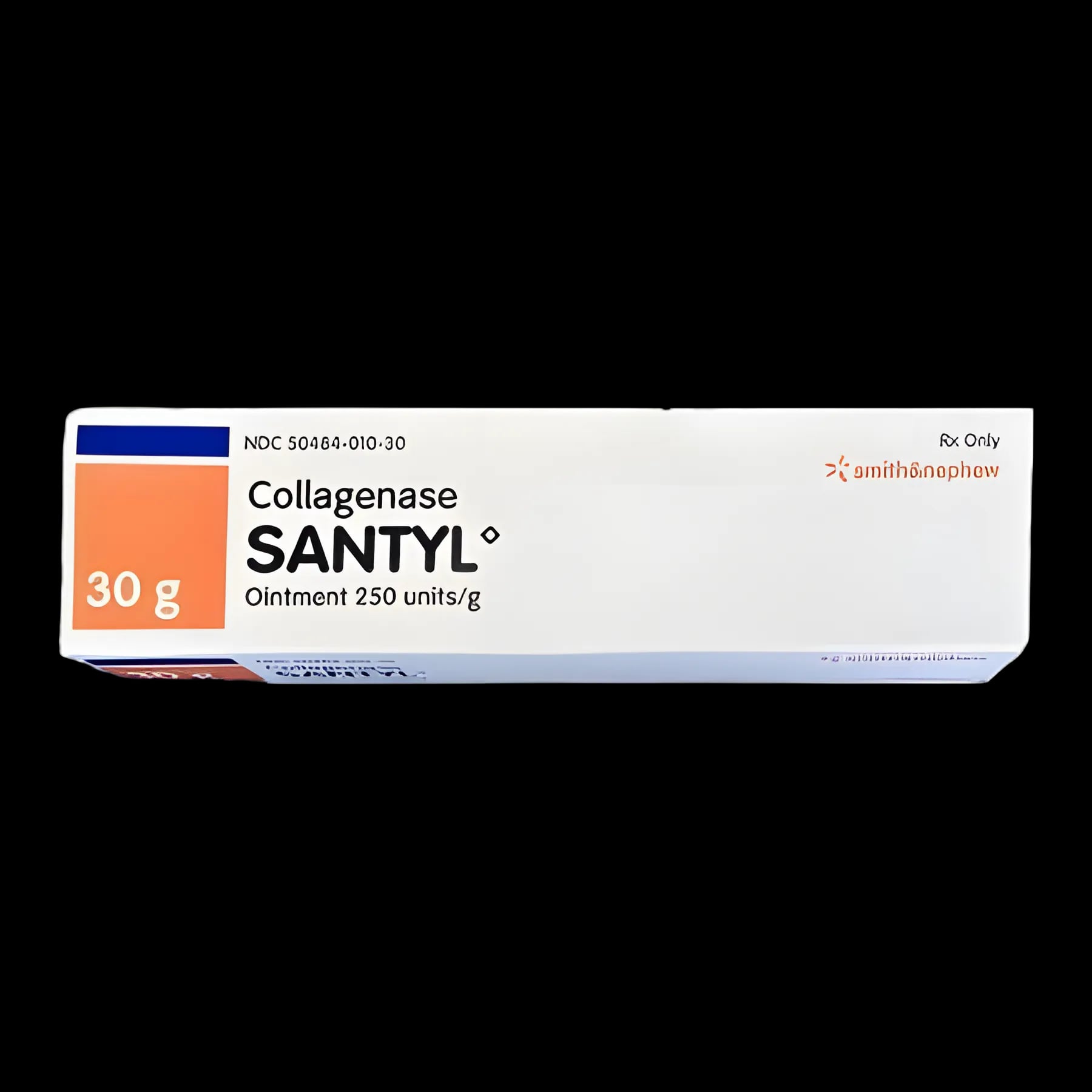 SANTYL® Collagenase 250 Units/Gram Ointment for Chronic Ulcer Debridement - 30g Tube