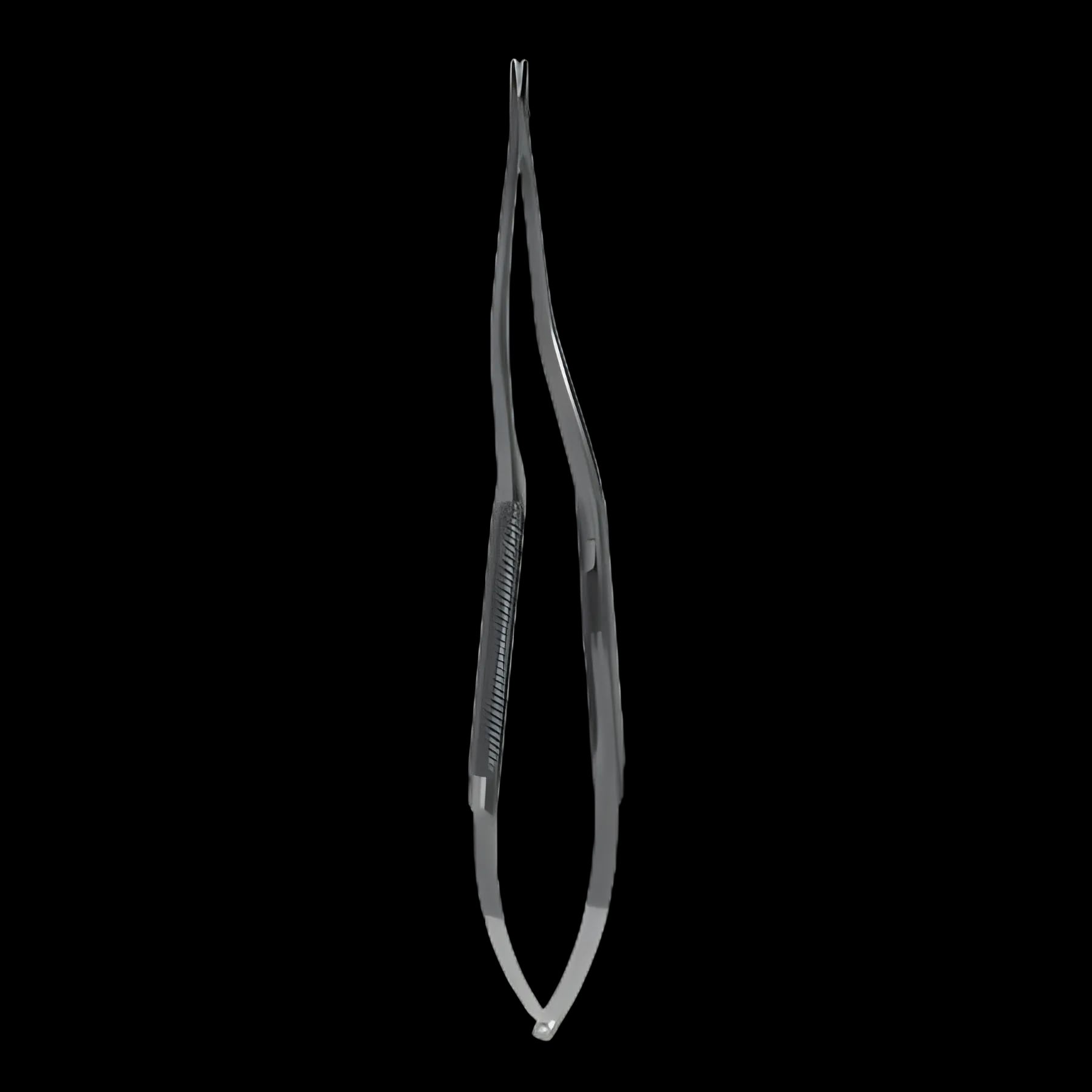 Needle Holder Snowden-Pencer™ Diamond-Jaw 8 Inch Length 7,000 Teeth per Square Inch Round Handle