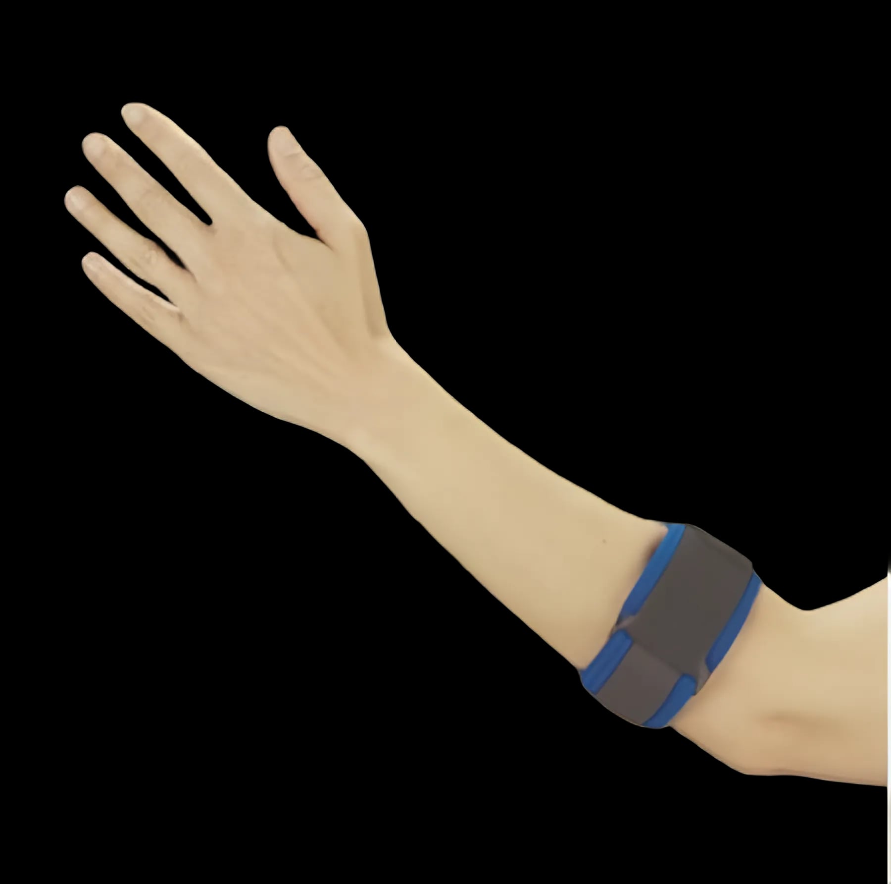 Elbow Support DeRoyal® One Size Fits Most Contact Closure Tennis Left or Right Elbow 16 Inch Long Black
