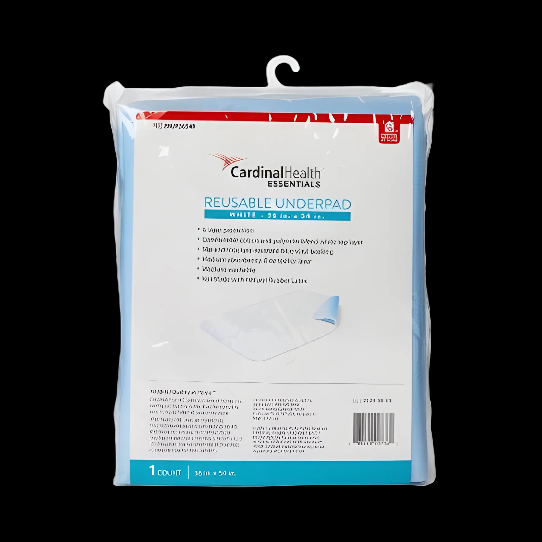 Cardinal Health™ Essentials Reusable Underpad 36x54 Inch for Moderate Incontinence