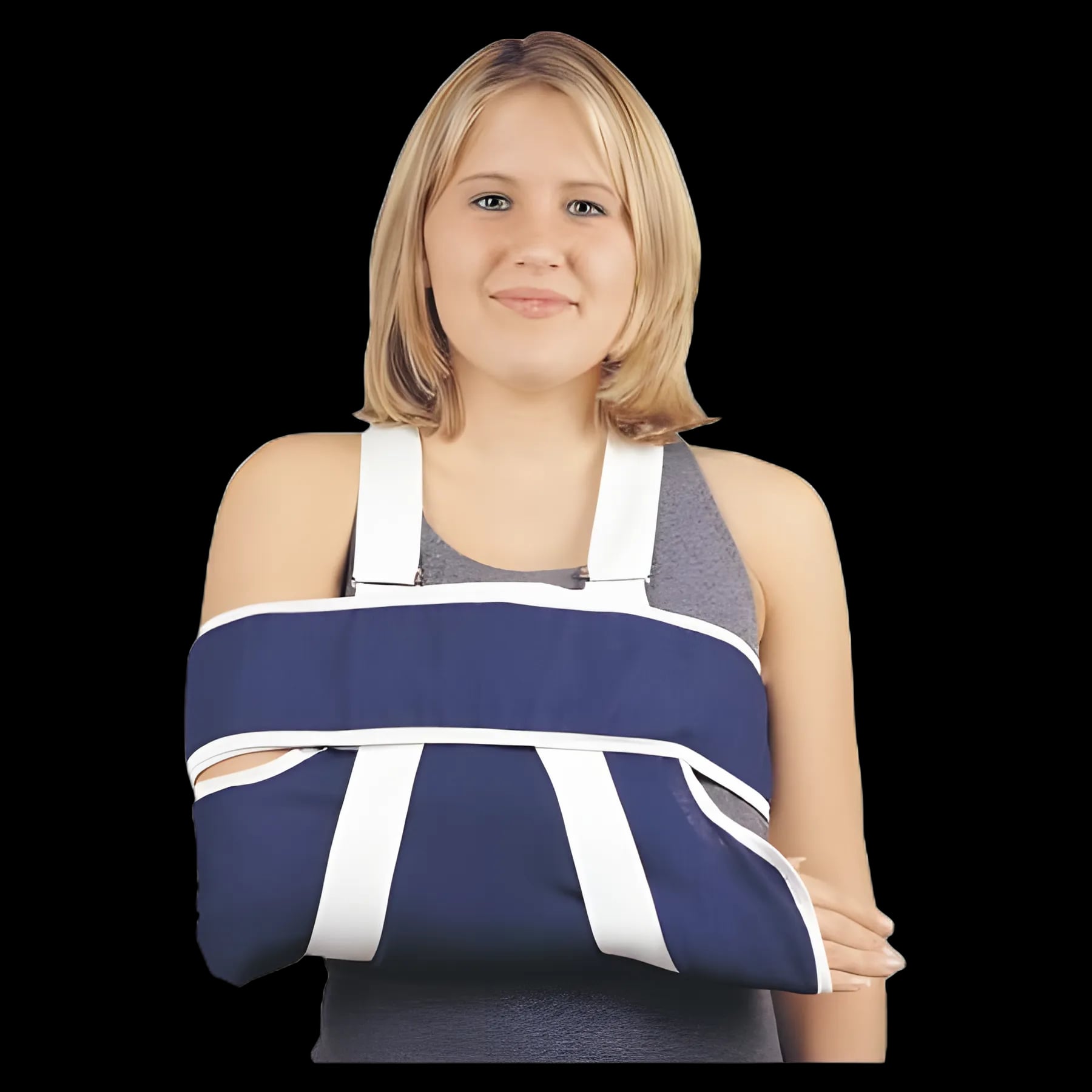 Thumb Splint DeRoyal® Small / Medium Hook and Loop Closure Left or Right Hand Off White