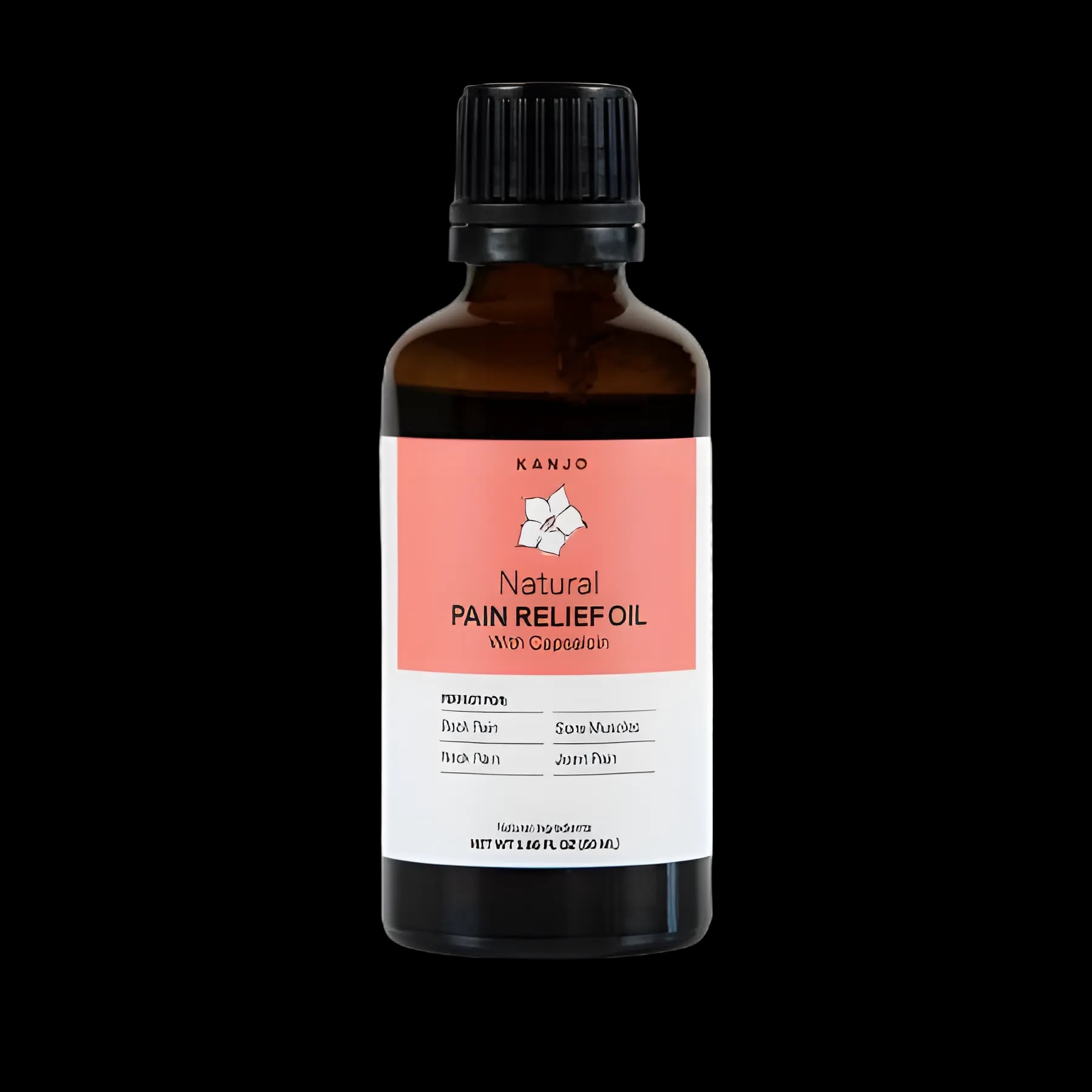 Topical Pain Relief Kanjo 0.15% Strength Capsaicin Topical Oil 1.65 oz.