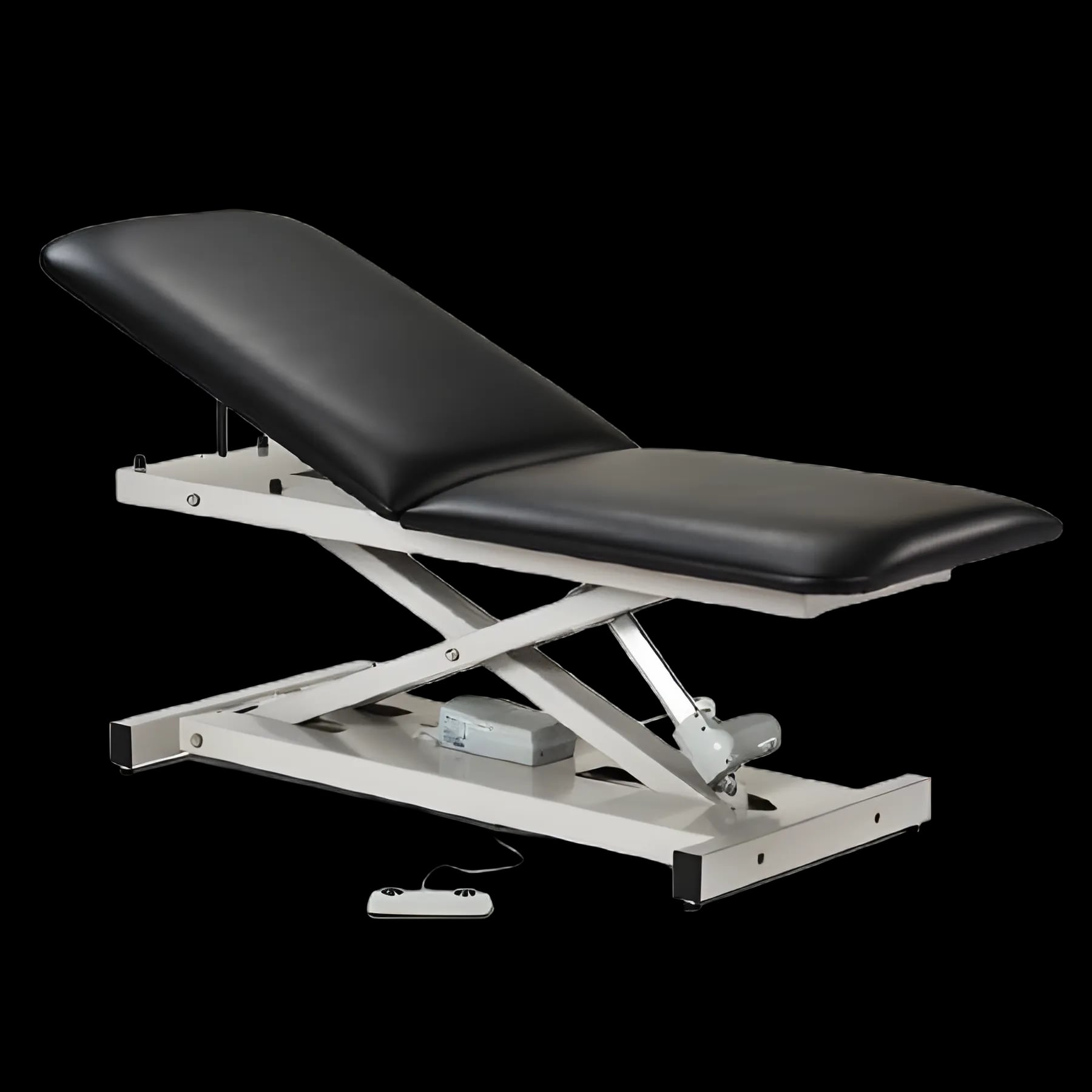Power Exam Table with Open Base and Foot Operated Height Adjustment by Clinton Industries - 80200