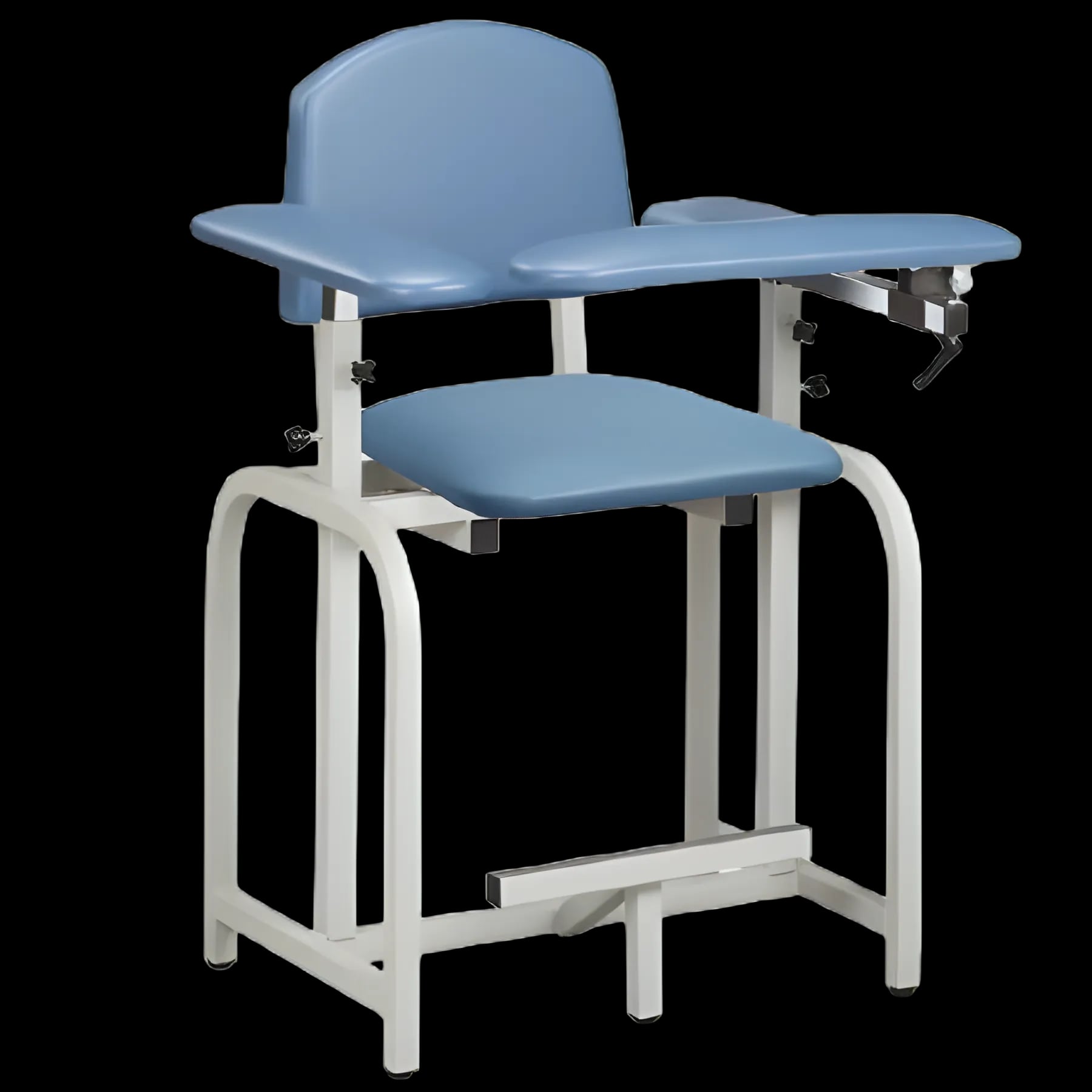 Lab X Series Padded Blood Drawing Chair with Flip-Up Armrest - Country Mist 66011-3CM