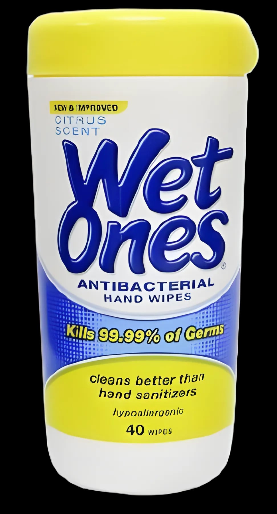Hand Sanitizing Wipe Wet Ones® Antibacterial 40 Count Benzethonium Chloride Wipe Canister - 07682804672