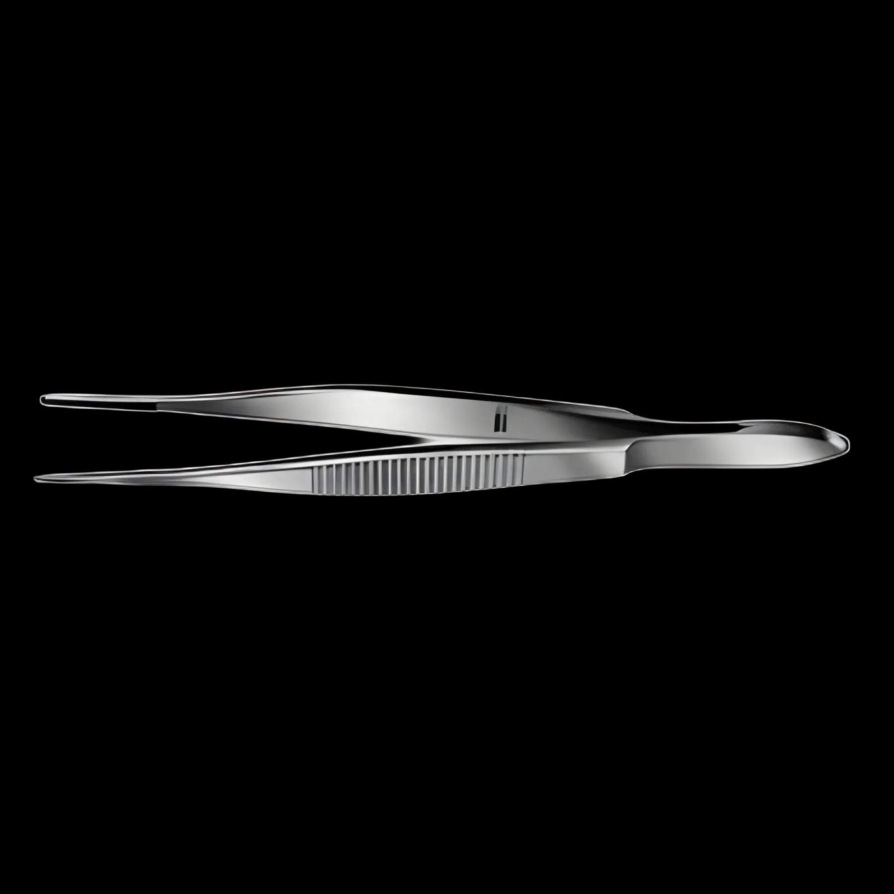 Utility Forceps Storz® Bonaccolto 4-1/3 Inch Length Surgical Grade Stainless Steel NonSterile NonLocking Thumb Handle Straight Cross Serrated Tips with 16 mm Long Tying Platform