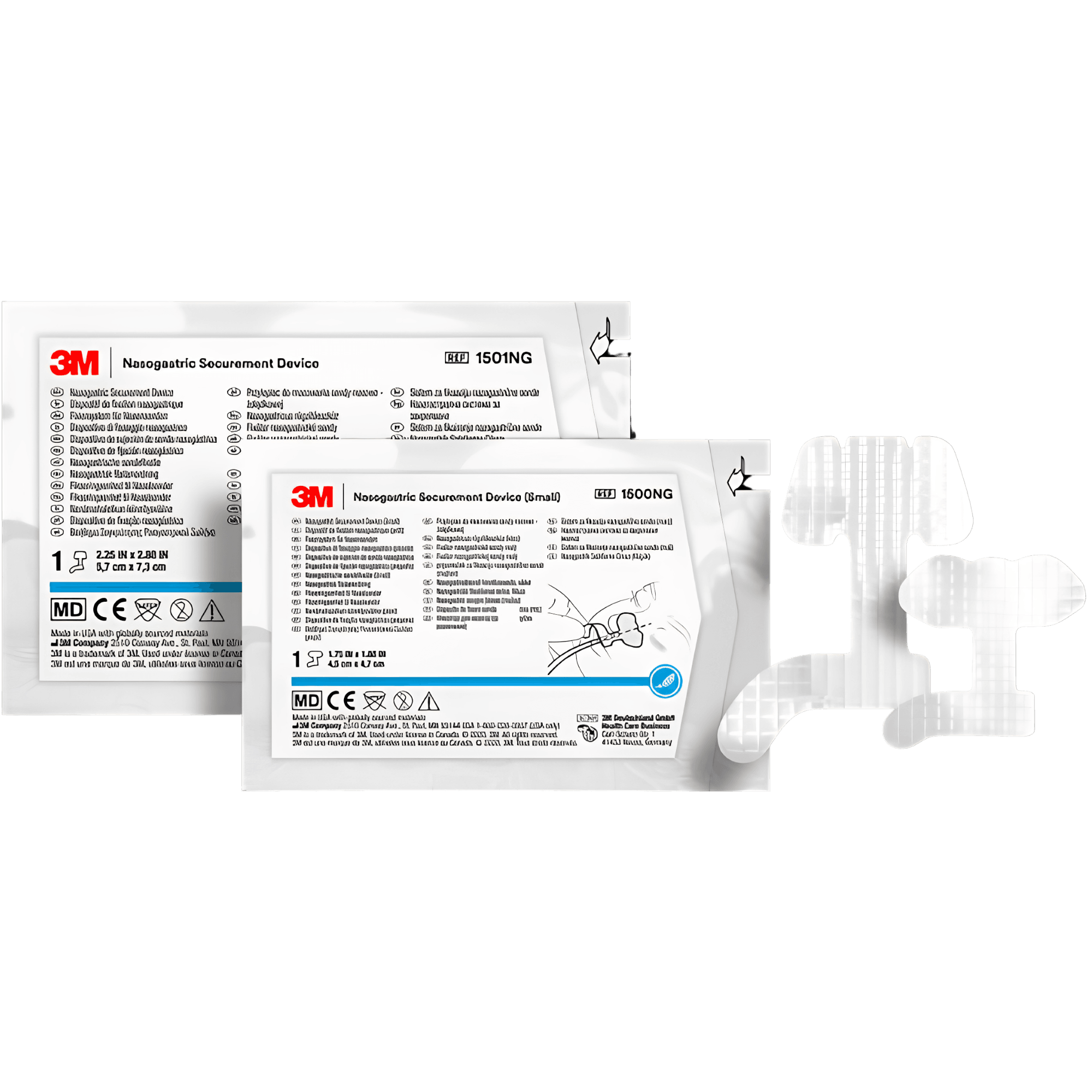 Nasogastric Securement Adhesive Device, Large