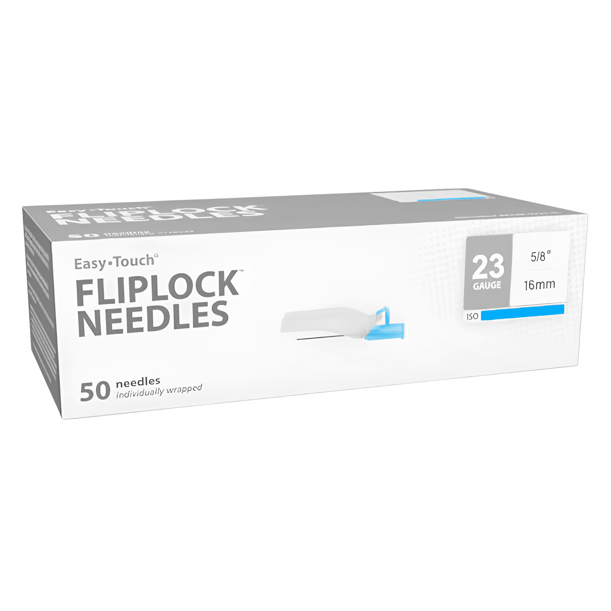 Safety Hypodermic Needle 23g. 5/8" EasyTouch FlipLock