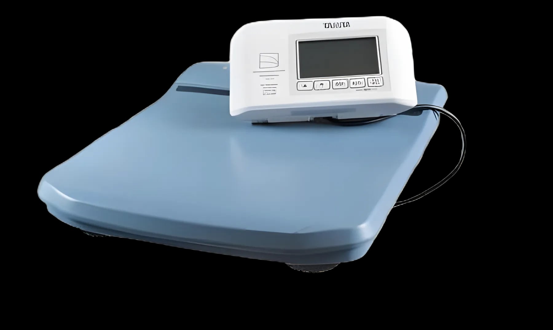 Floor Scale Tanita® Digital Remote Display 440 lbs. Capacity Blue AC Adapter / Battery Operated