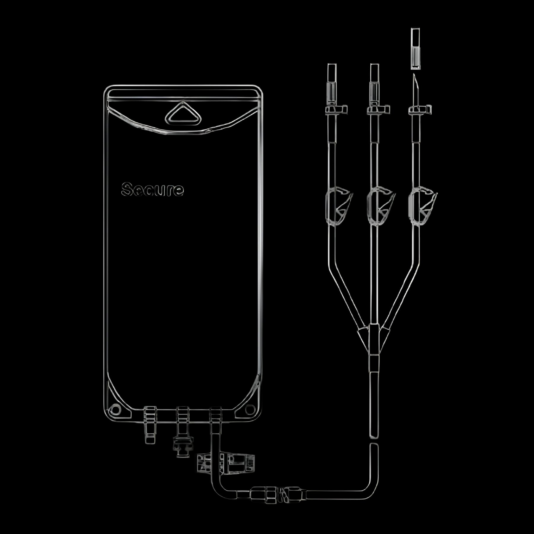 Empty IV Bag 2 Liter