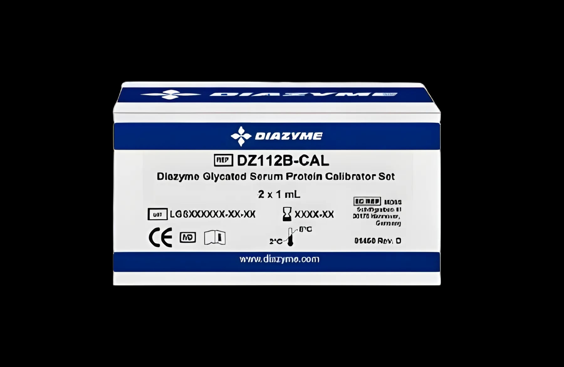 Calibrator Set Diazyme Glycated Serum Protein (Glycated Albumin) 2 X 1 mL For Clinical Chemistry Analyzers