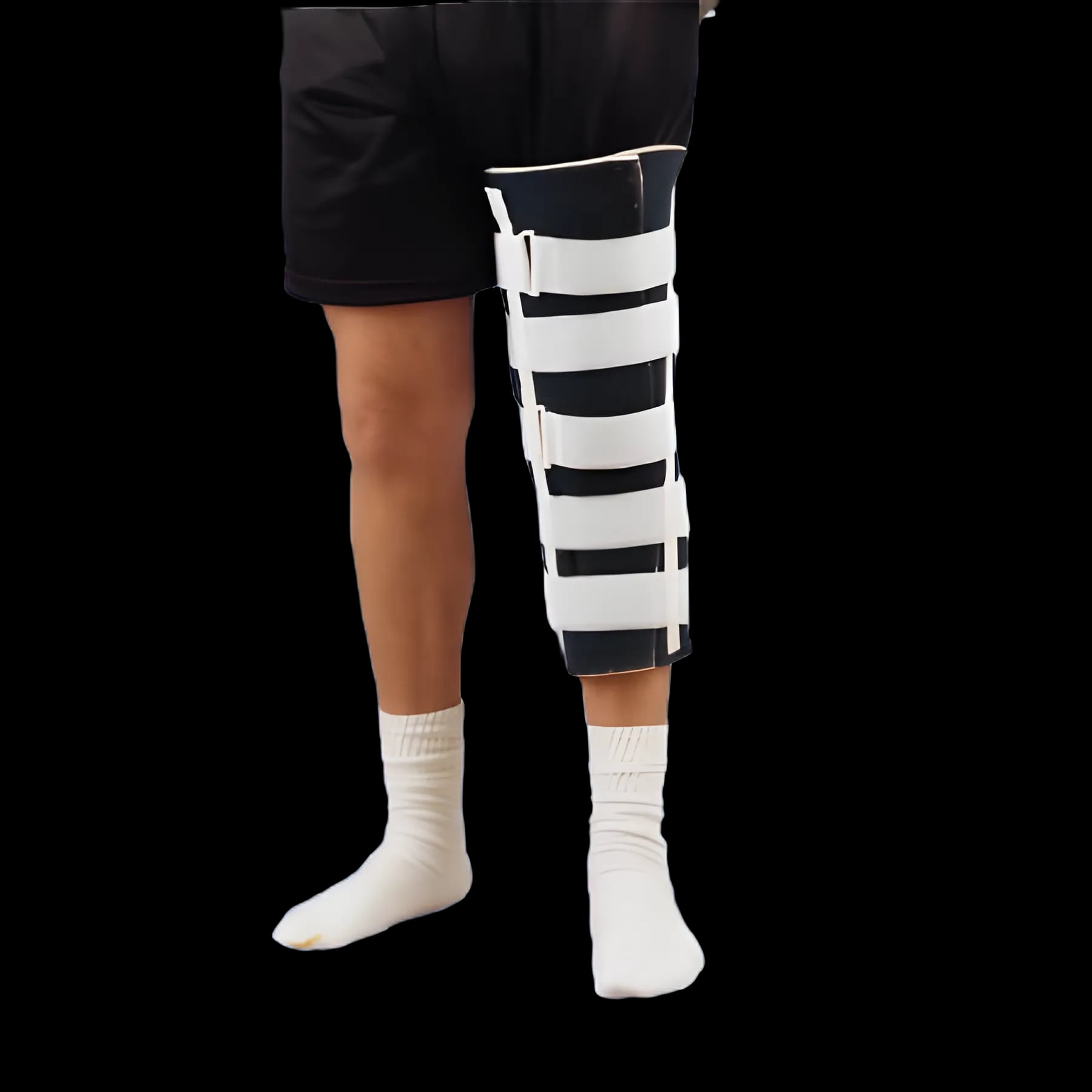 Knee Immobilizer DeRoyal® One Size Fits Most 19 Inch Length Left or Right Knee - ER4433-19