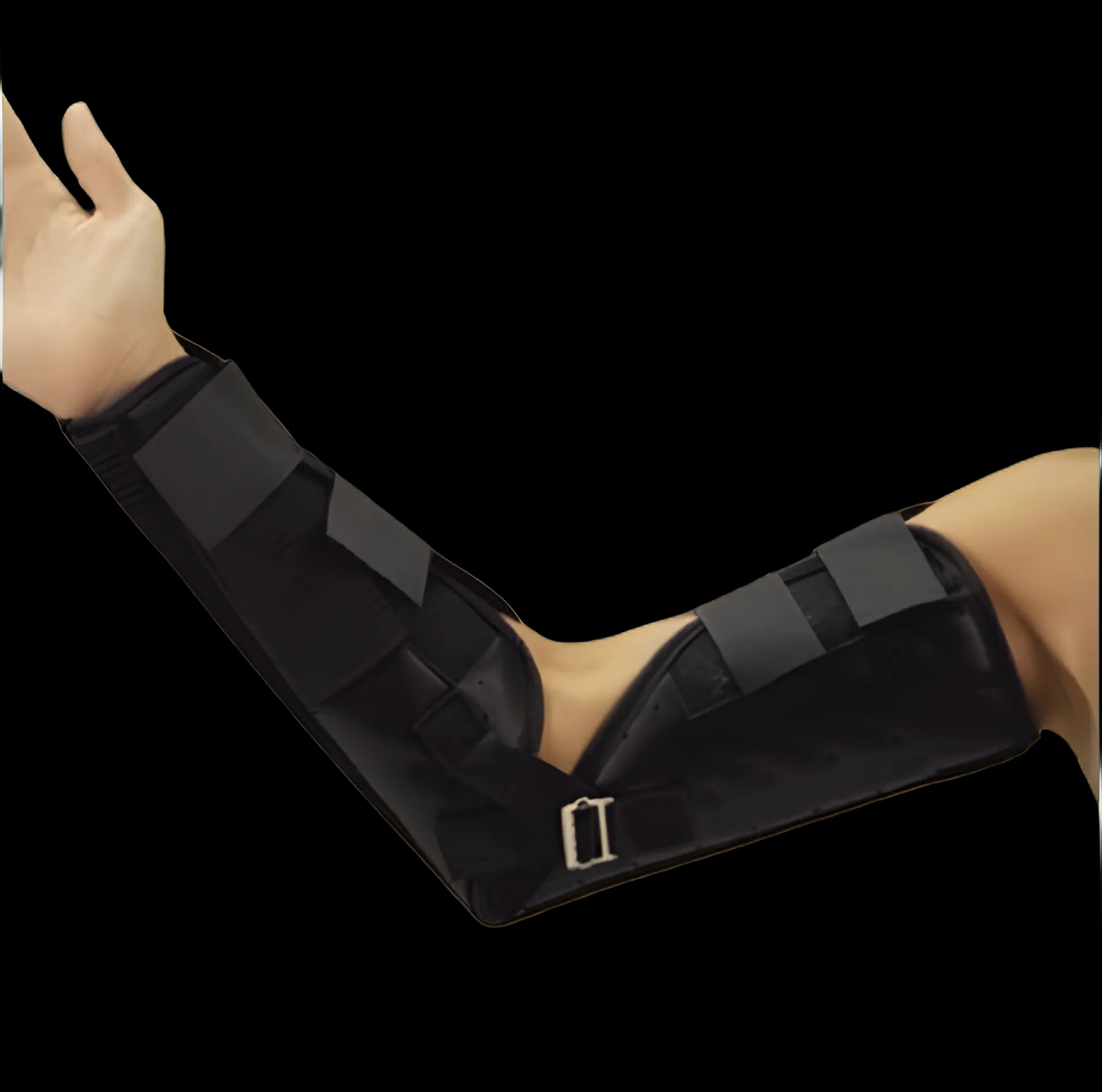 Elbow Splint DeRoyal® Small Hook and Loop Closure Left or Right Elbow 9-3/4 Inch Forearm Circumference / 11-1/2 Inch Bicep Circumference Brown