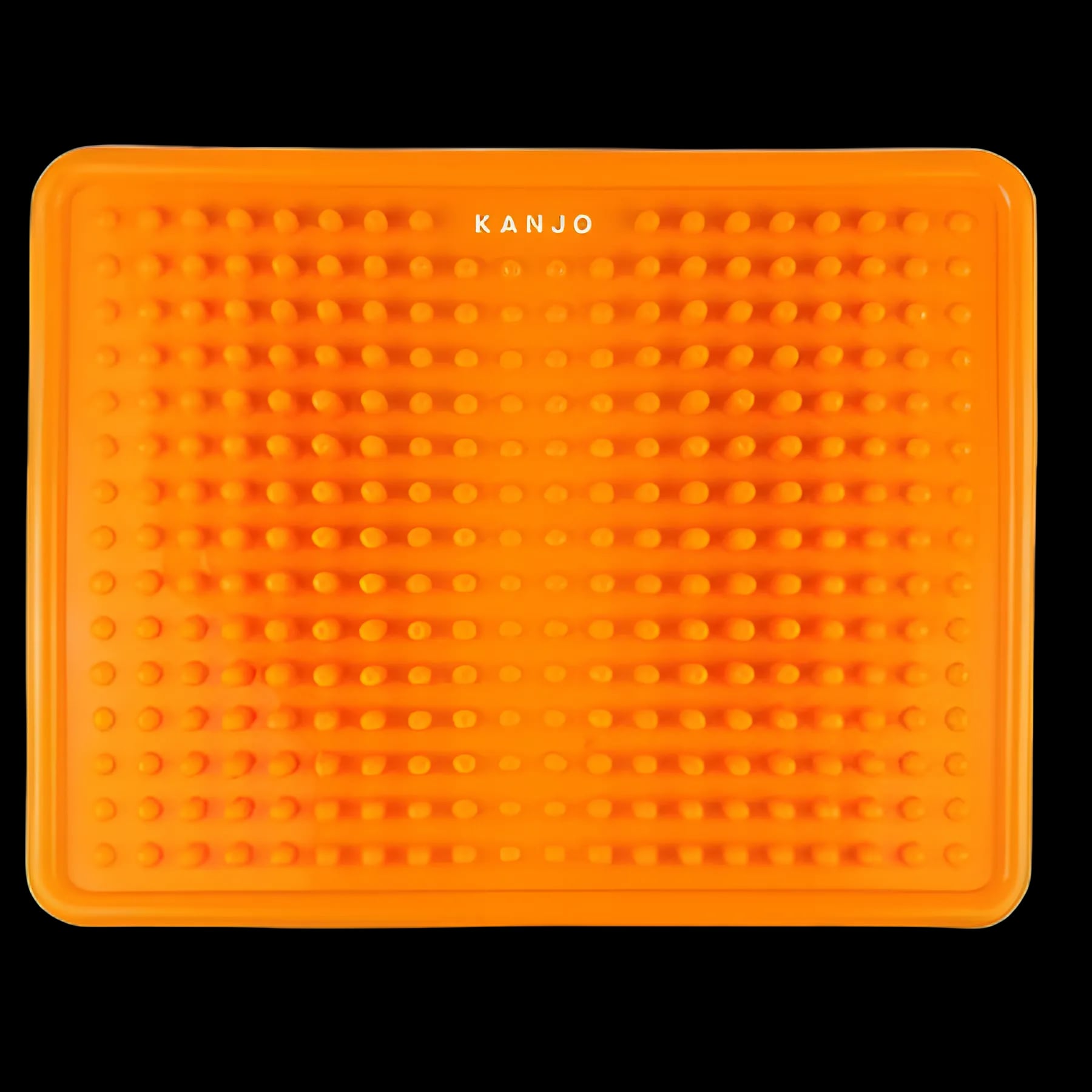 Kanjo Accupressure Foot Mat Orange PVC Plastic 10-1/2 X 13-1/2 Inch