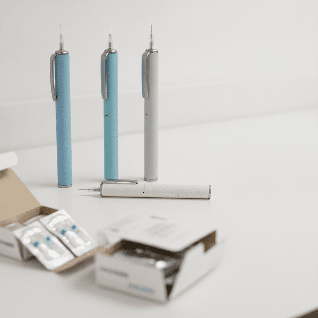 Branded GLP-1 injection pens — Ozempic, Wegovy, Mounjaro, and Zepbound — driving sustained 4 mm pen needle demand in outpatient practices