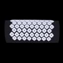 Kanjo Accupressure Mat Set Onyx Cotton-Linen Fabric / Memory Foam / Plastic Mat: 17 X 28 Inch / Pillow: 6 X 14 Inch