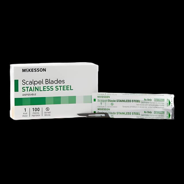 Surgical Blade McKesson Brand Stainless Steel No. 15 Sterile Disposable Individually Wrapped - 1642