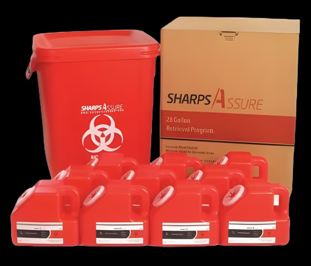 1 Gallon Sharps Assure Mailback Container | Safe Needle Disposal