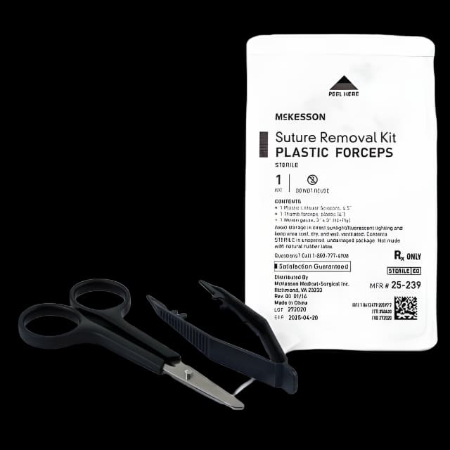 McKesson Sterile Suture Removal Kit with Forceps & Scissors