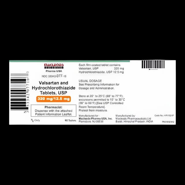 Valsartan/Hydrochlorothiazide 320/12.5mg Tablets - Macleods