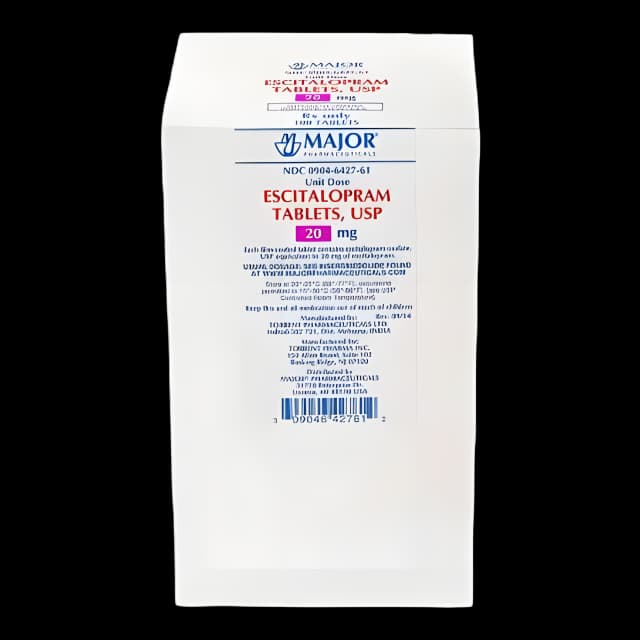 Buy Escitalopram Oxalate 20 mg Tablets - 100 Pack