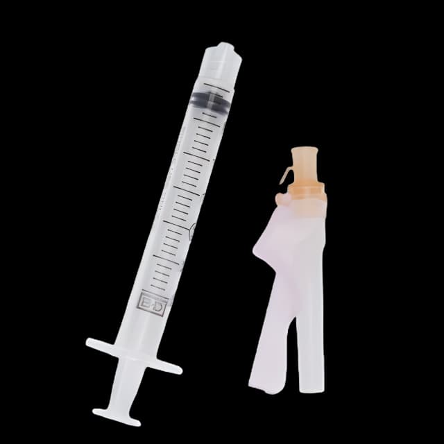Safety Hypodermic Syringe with Needle Eclipse™ 3 mL 5/8 Inch 25 Gauge Hinged Safety Needle Thin Wall