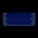 Kanjo Accupressure Mat Set Navy Blue Cotton-Linen Fabric / Memory Foam / Plastic Mat: 17 X 28 Inch / Pillow: 6 X 14 Inch