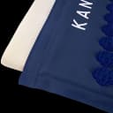 Kanjo Accupressure Mat Set Navy Blue Cotton-Linen Fabric / Memory Foam / Plastic Mat: 17 X 28 Inch / Pillow: 6 X 14 Inch