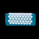 Kanjo Accupressure Mat Set Sapphire Cotton-Linen Fabric / Memory Foam / Plastic Mat: 17 X 28 Inch / Pillow: 6 X 14 Inch