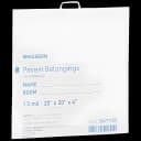 Patient Belongings Bag McKesson 4 X 20 X 20 Inch Polyethylene Snap Closure White