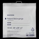 Patient Belongings Bag McKesson 4 X 20 X 20 Inch Polyethylene Snap Closure White