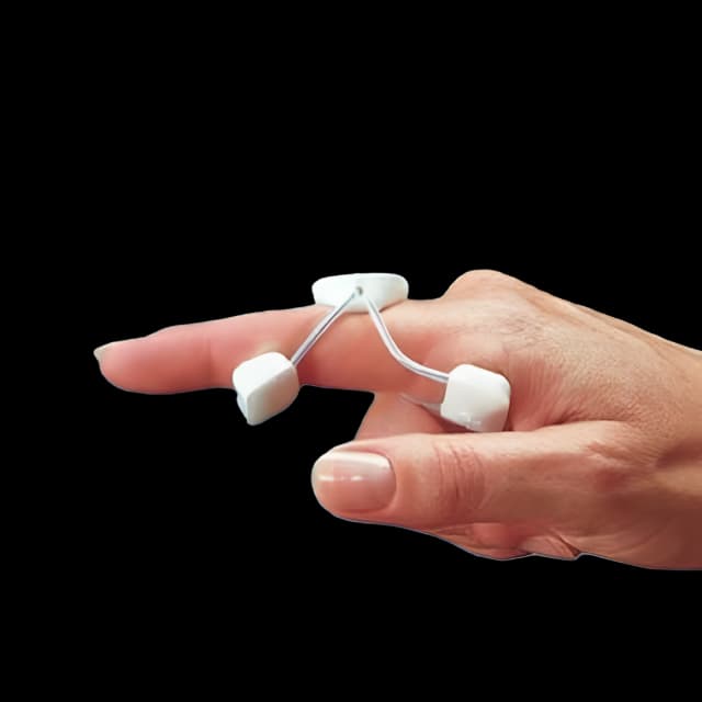 Extension Finger Splint Rolyan® Sof-Stretch® Large Slide-On Left or Right Hand White