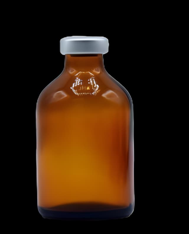 Sterile Empty Vial (SEV) Borosilicate Glass 50 mL Stopper Cap - SEV50-AMB