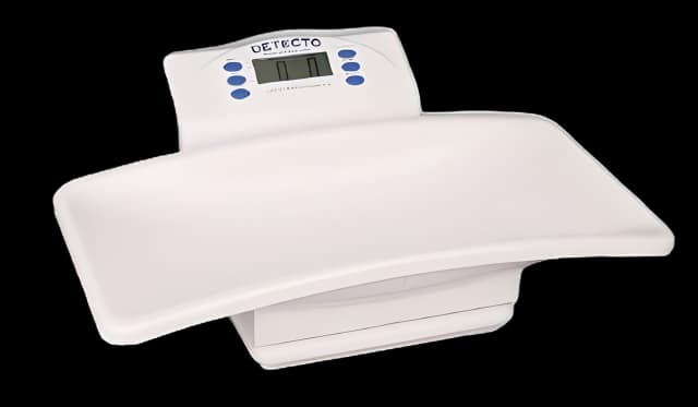 Pediatric Scale Detecto® Digital Display 44 lbs. Capacity White Battery Operated